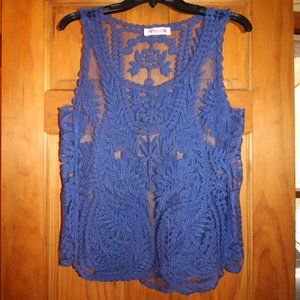 3/$25 ♻️ PERSUN Sheer Lace Top